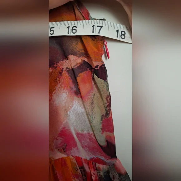 Isaac mizrahi floral colorfull maxidrees sz M aprox cocktail party barbiecore - Picture 9 of 11